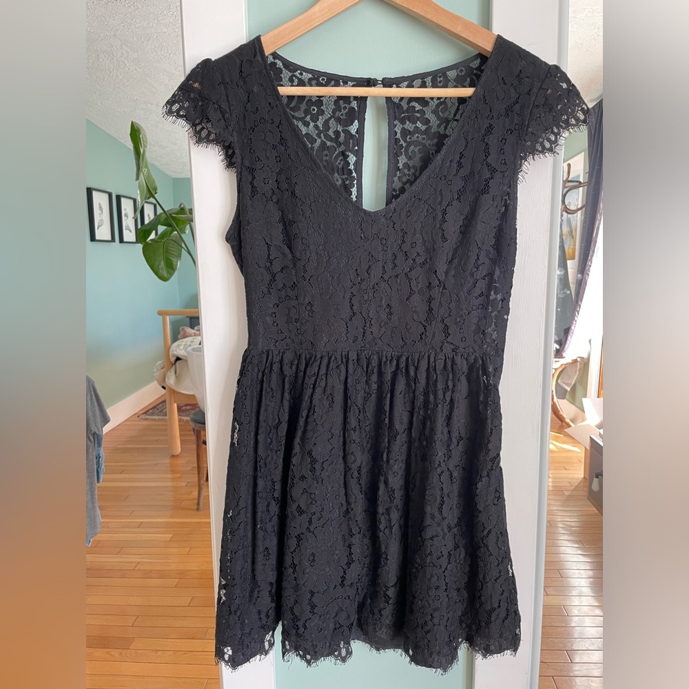 Lacey little black dress